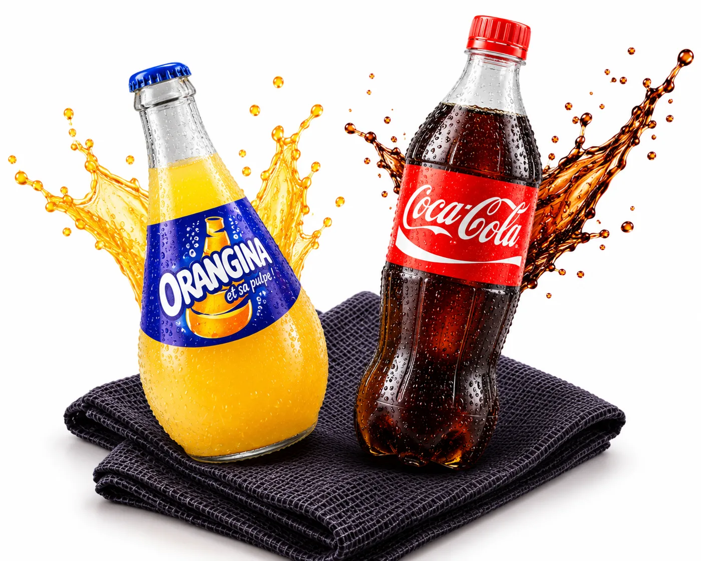 Coca-Cola et Orangina bien frais